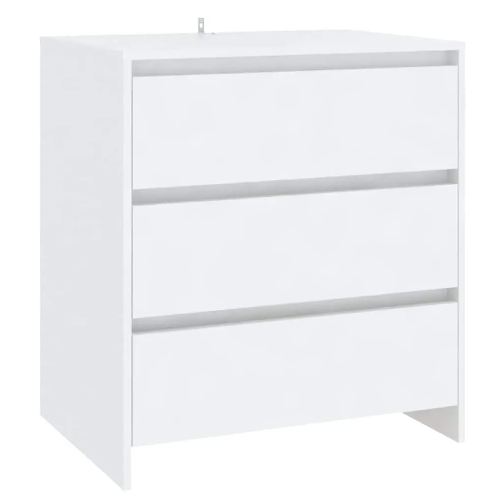 2 Piece White Sideboard Storage Cabinet Set