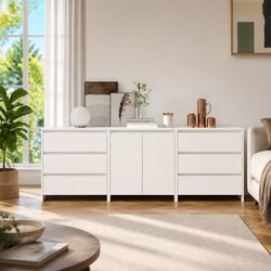 Durable 3 Piece White Storage Cabinet Set for Any Space