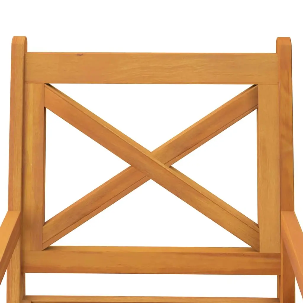 Outdoor Dining Chairs Set of 8 Solid Wood Garden Patio Seating Armrest