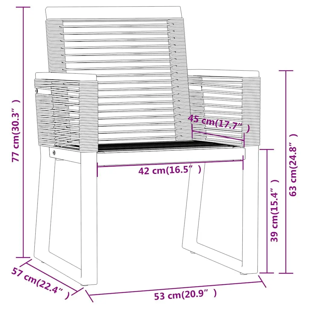 3 Piece Garden Dining Set Powder-coated Steel Glass Black Outdoor Table Chairs