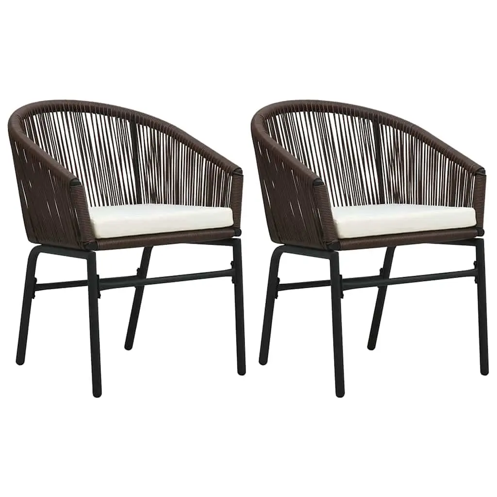 3 Piece Garden Dining Set with Brown Glass Table