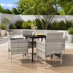 Durable 5 Piece Garden Dining Set for Outdoor Enjoyment