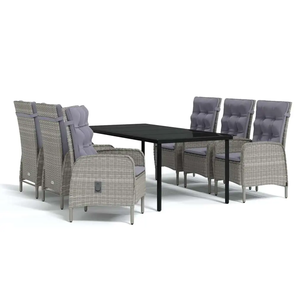 7 Piece Outdoor Dining Set with Cushions