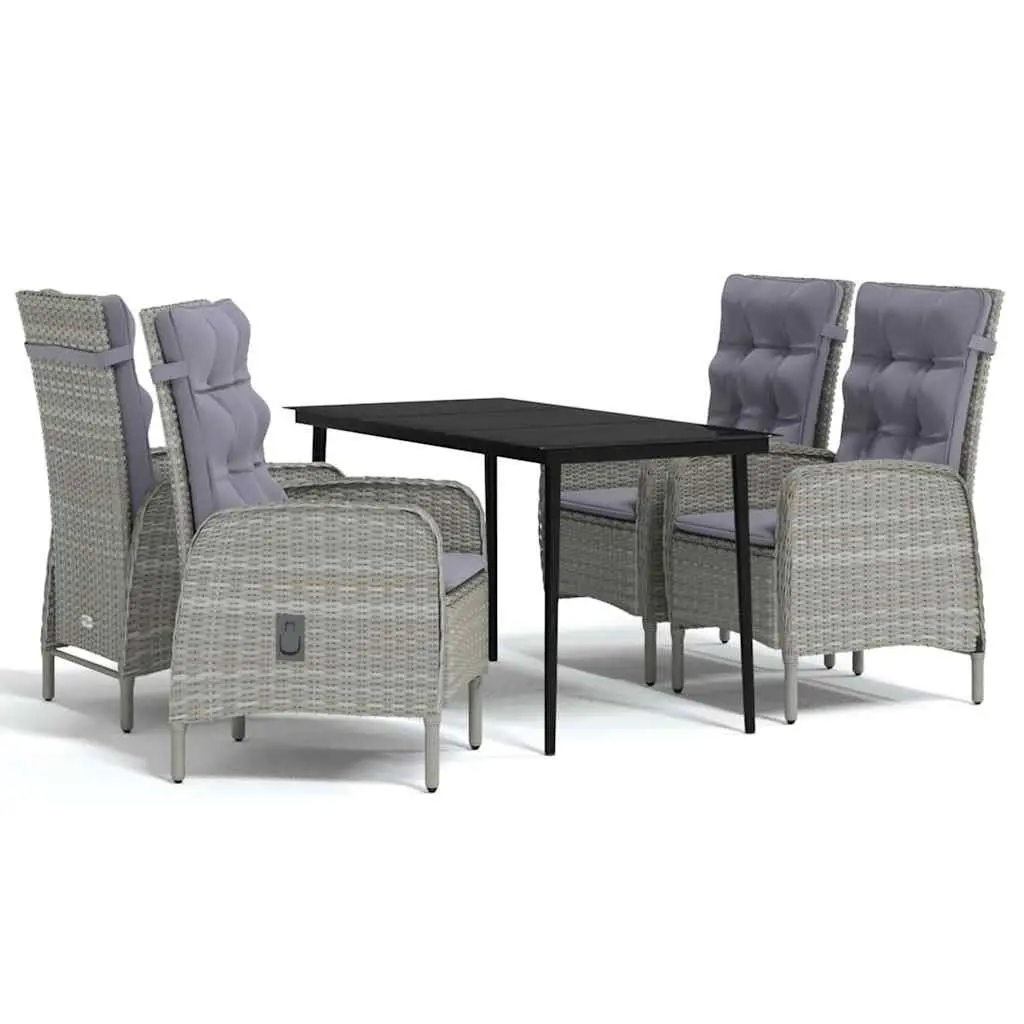 5-Piece Outdoor Dining Set with Cushions