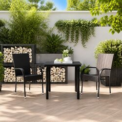 Stylish 3-Piece Outdoor Dining Set with Durable Features