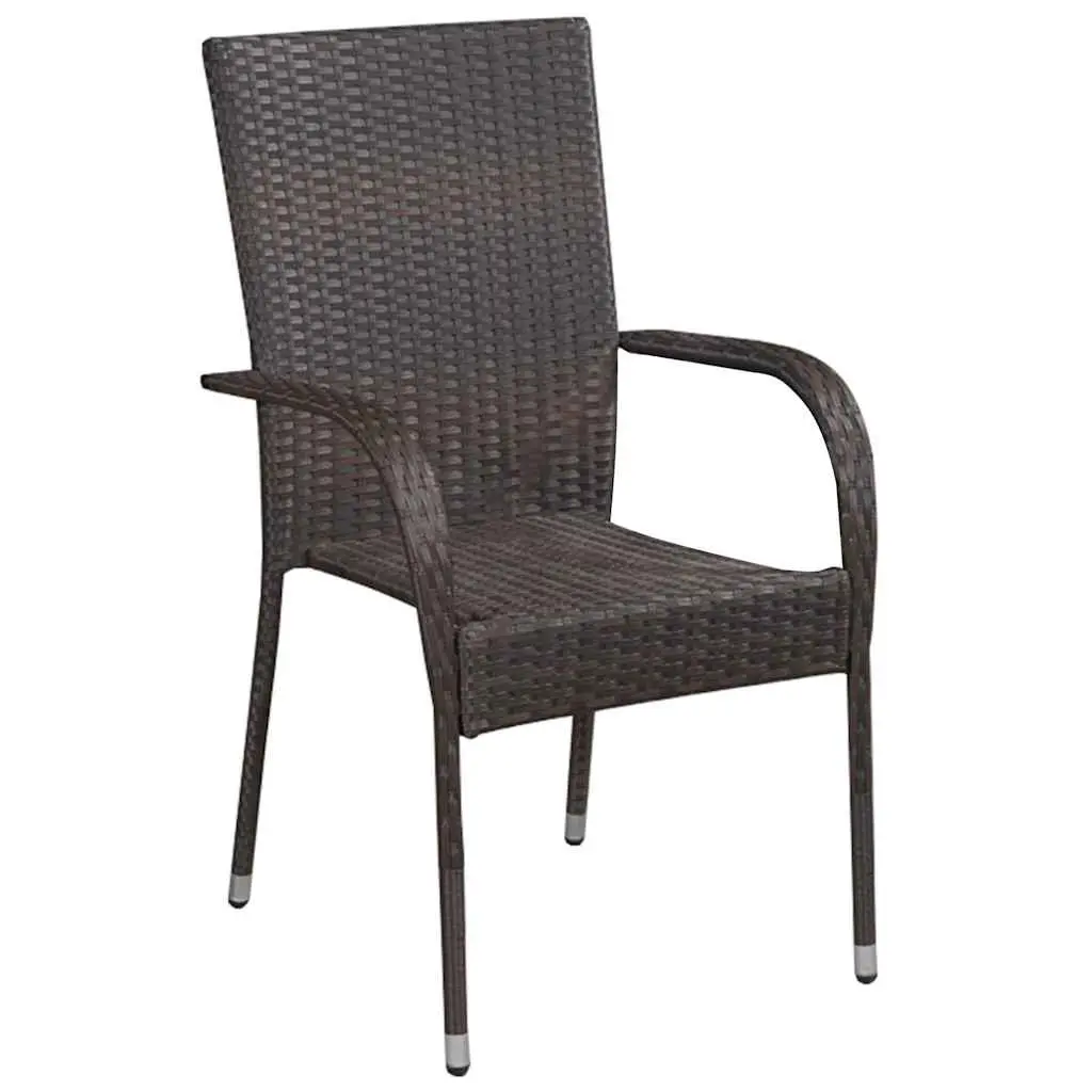 3-Piece Garden Dining Set with Steel Frame