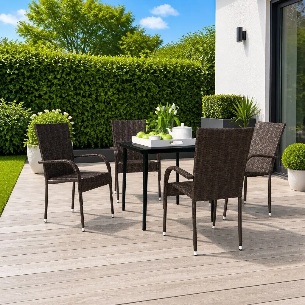 5-Piece Garden Dining Set for Outdoor Spaces