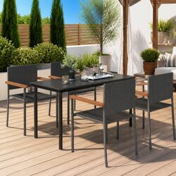 Stylish 5-Piece Garden Dining Set with Durable Frames