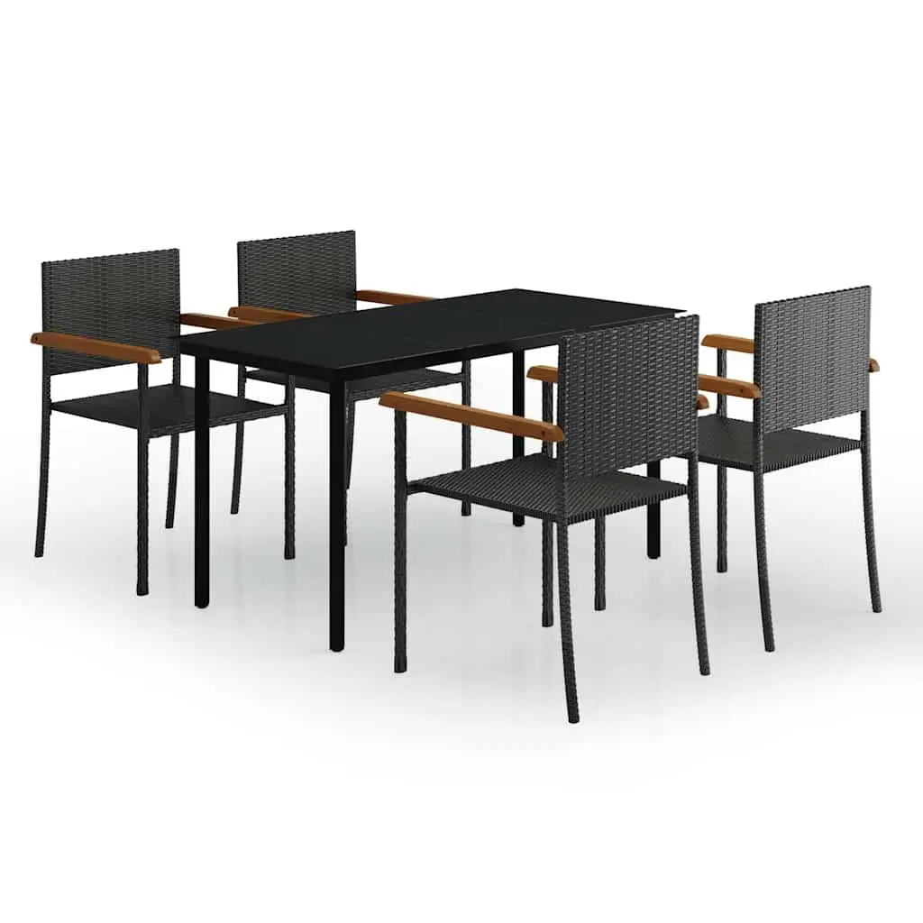 5-Piece Garden Dining Set with Durable Frames