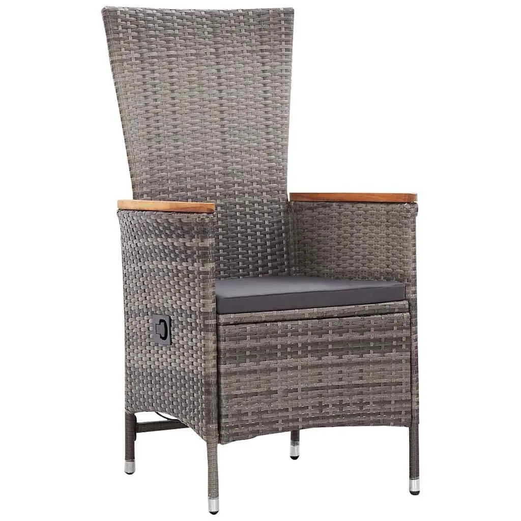 7 Piece Grey Outdoor Garden Dining Set