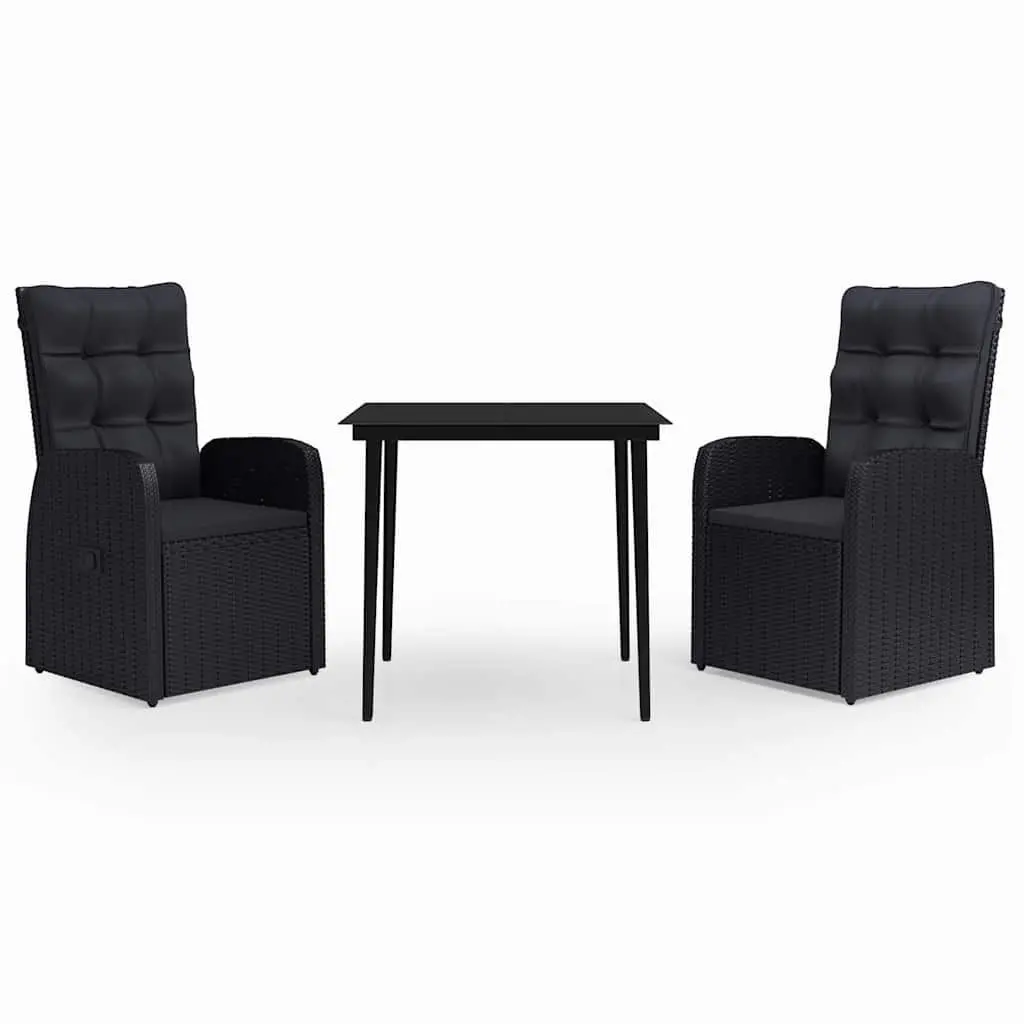 3-Piece Garden Dining Set with Cushions