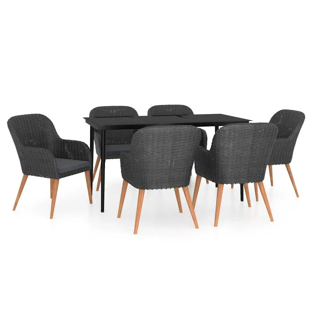 7 Piece Garden Dining Set with Cushions