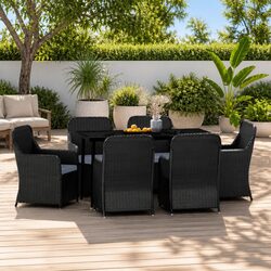 Sturdy 7 Piece Garden Dining Set for Outdoor Living
