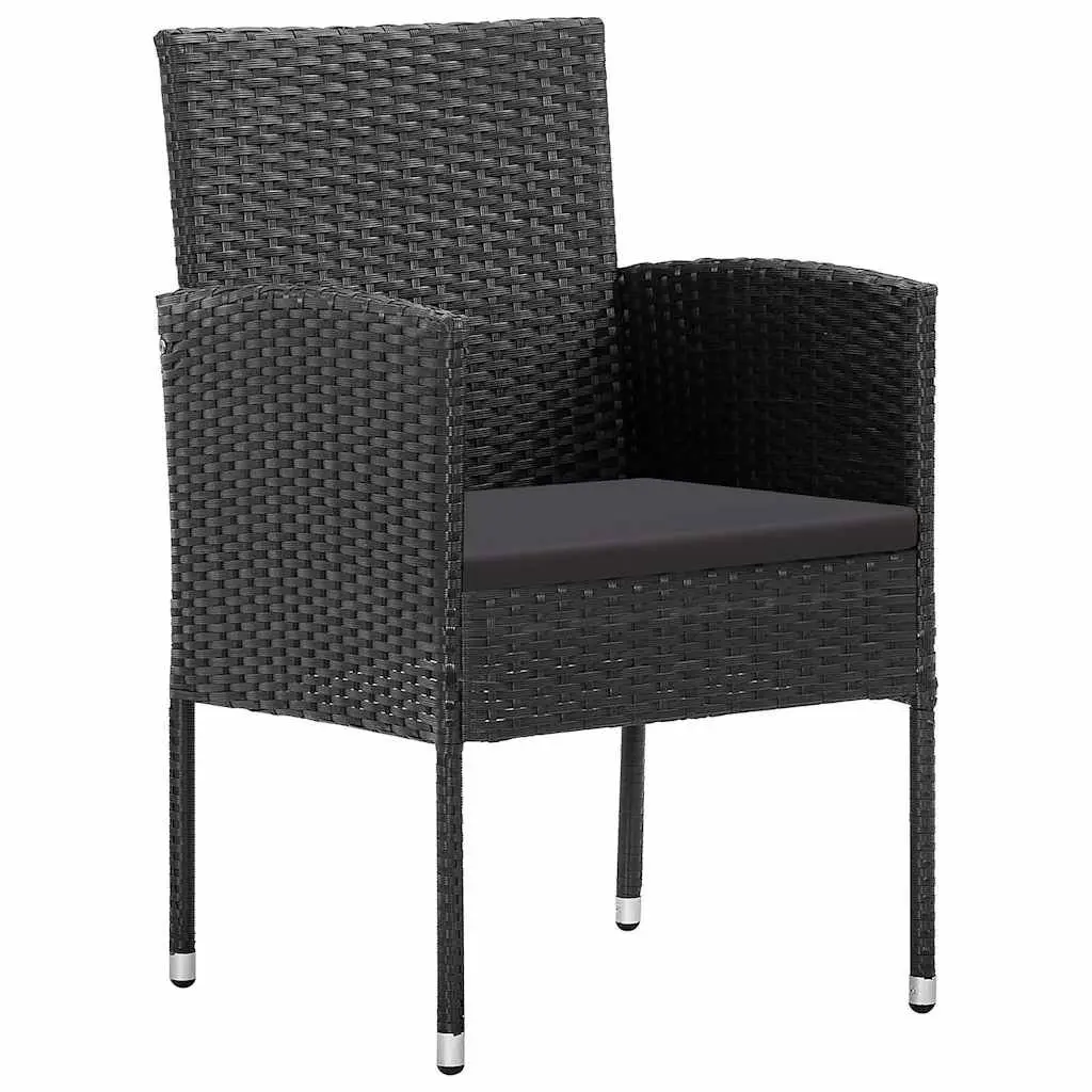 7-Piece Garden Dining Set with Steel Frame and Glass Top