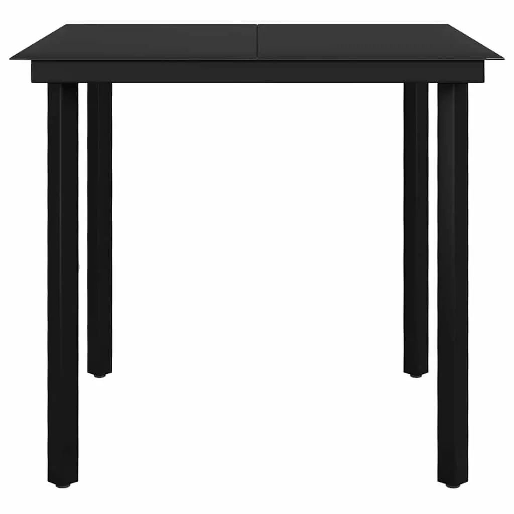 5 Piece Outdoor Dining Set with Glass Table