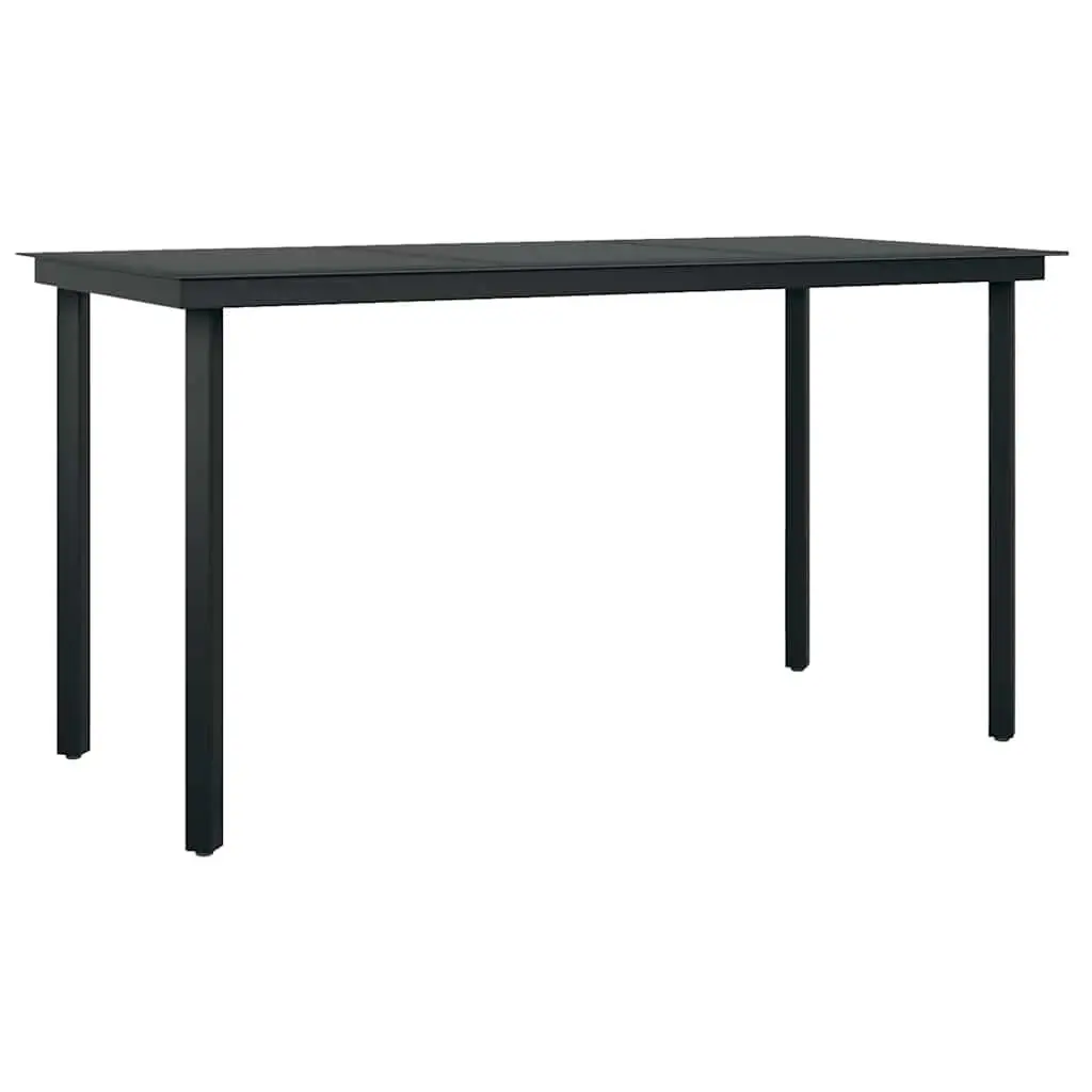 Outdoor Dining Set Grey PE Rattan Chairs Glass Table 5 Piece Garden Furniture