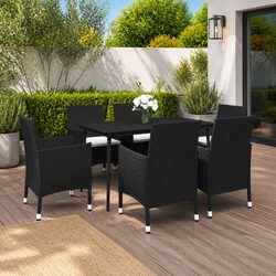 Durable 7 Piece Outdoor Dining Set with Cushions