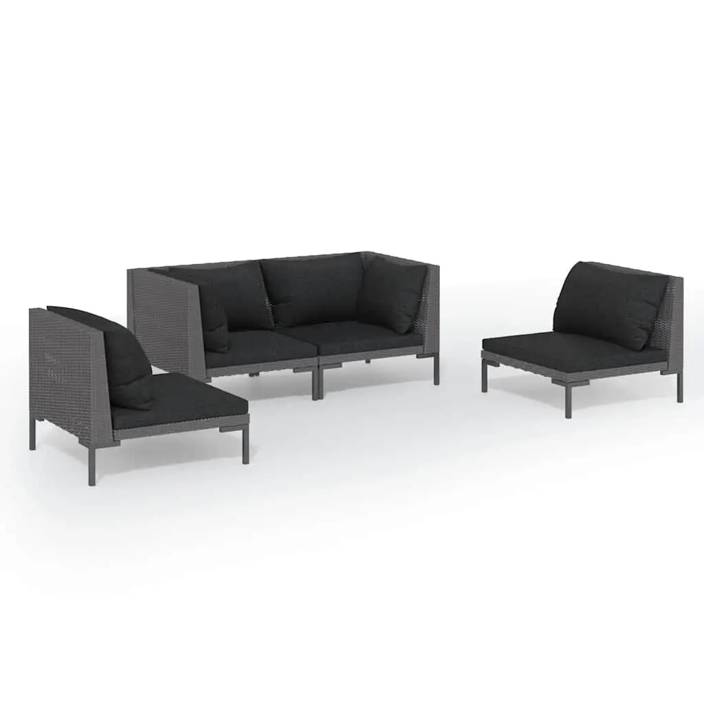 4-Piece Garden Lounge Set for Outdoor Spaces