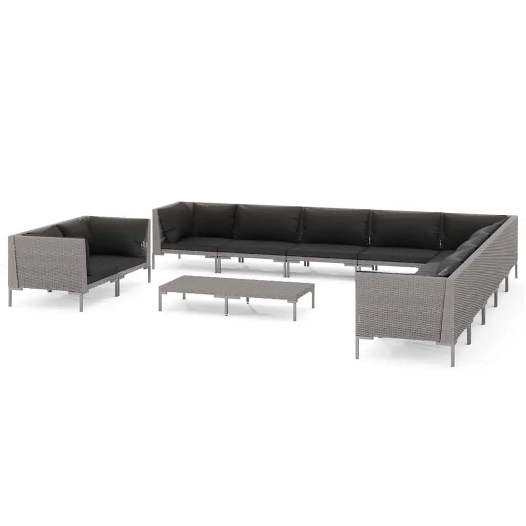 12-Piece Garden Lounge Set with Cushions