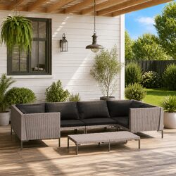 Durable 7 Piece Garden Lounge Set for Outdoor Spaces