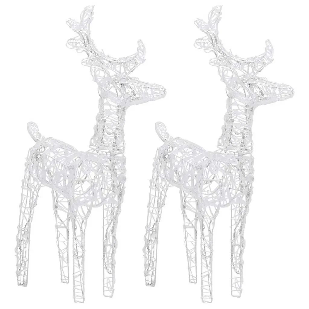 320 LEDs Cold White Reindeer & Sleigh Decoration