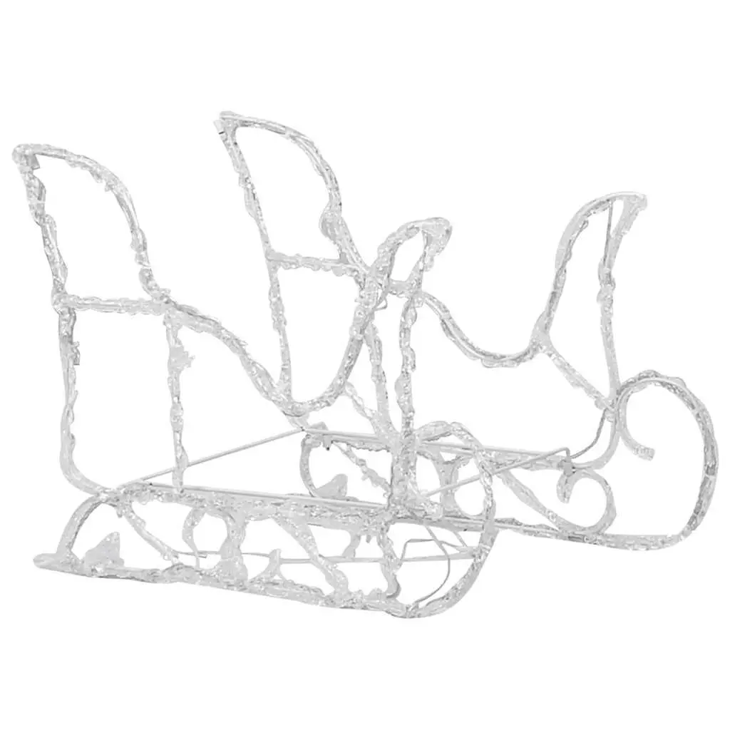 320 LEDs Cold White Reindeer & Sleigh Decoration