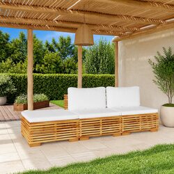Durable 3-Piece Garden Lounge Set with Cushions