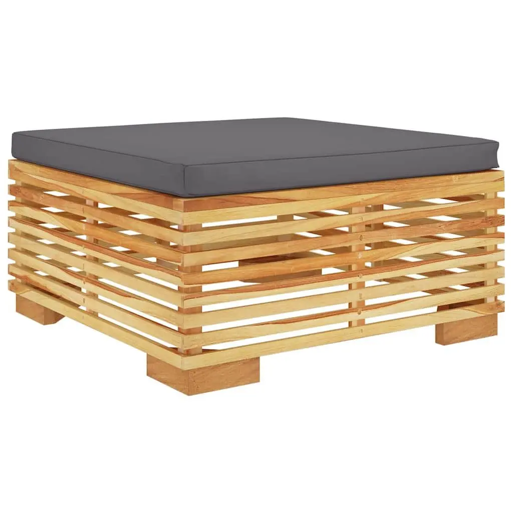 Solid Wood Teak 3 Piece Garden Lounge Set with Cushions