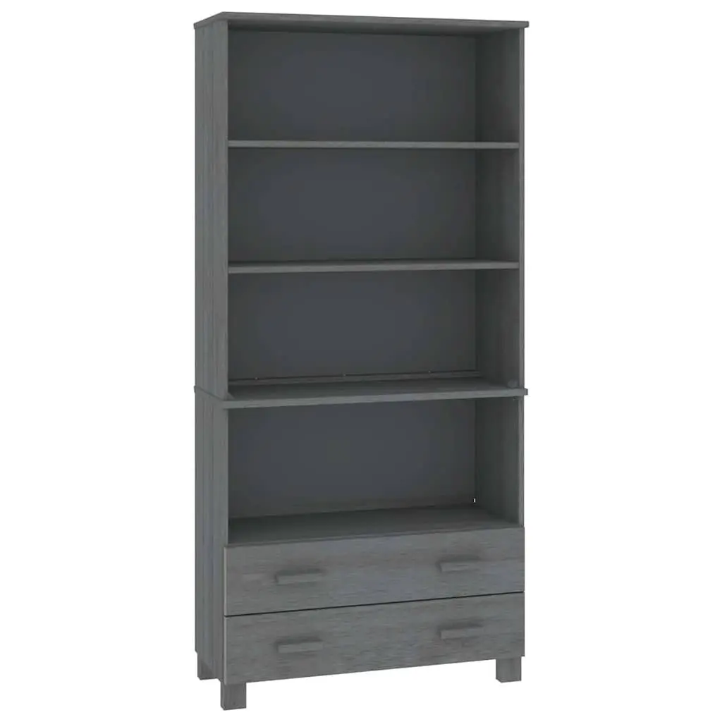 Highboard Sideboard Cabinet with Grey Shelves