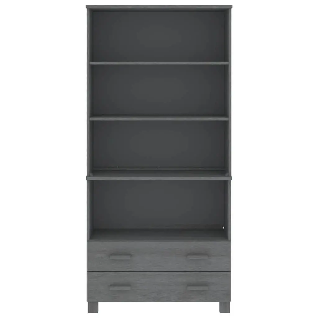Highboard Sideboard Cabinet with Grey Shelves