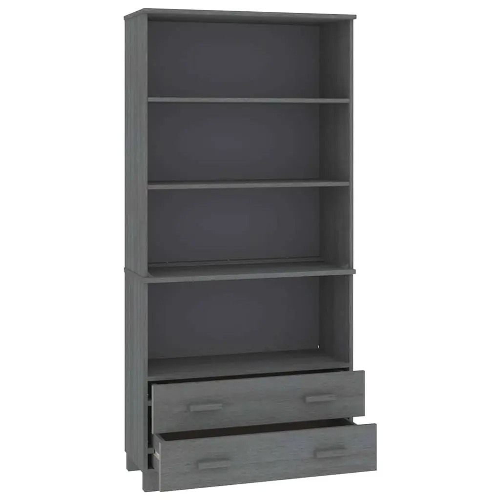Highboard Sideboard Cabinet with Grey Shelves