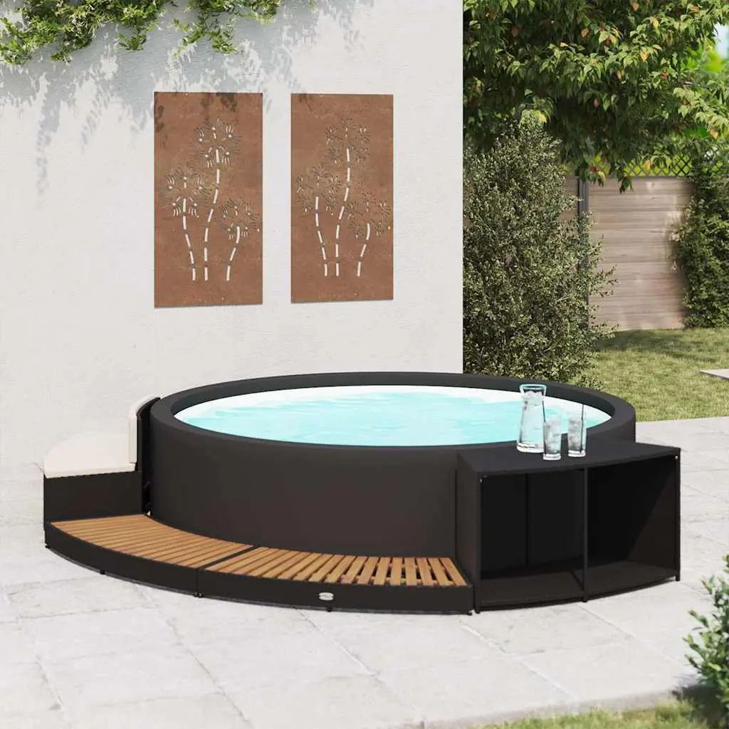 Hot Tub Surround with Storage and Seating