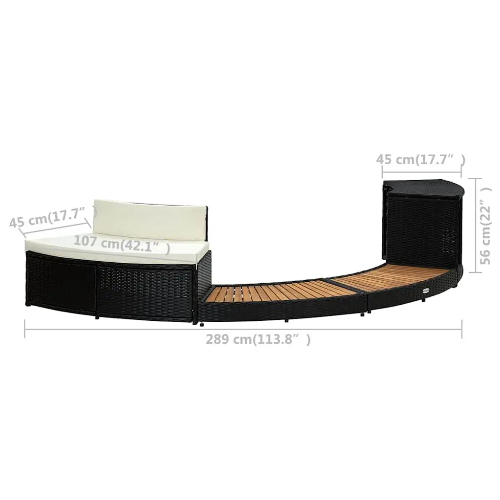 Hot Tub Surround with Storage and Seating