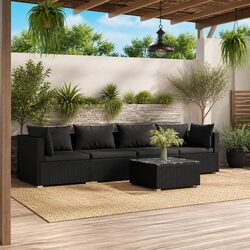 Premium 5 Piece Garden Lounge Set for Outdoor Relaxation