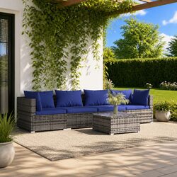 Durable 5-Piece Garden Lounge Set for Outdoor Comfort