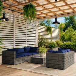 6-Piece Modular Garden Lounge Set for Outdoor Use