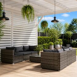 Sturdy 7 Piece Garden Lounge Set for Outdoor Relaxation