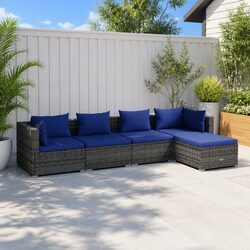Durable 5 Piece Garden Lounge Set for Outdoor Relaxation