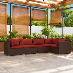 5-Piece Garden Lounge Set for Durable Outdoor Comfort