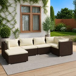 High-Quality 6 Piece Modular Garden Lounge Set