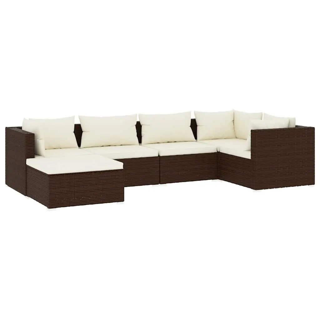 6 Piece Modular Garden Lounge Set