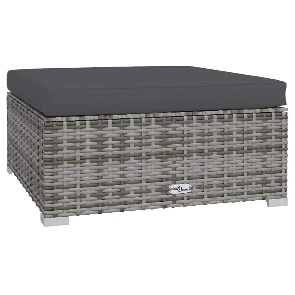 7 Piece Garden Lounge Set Poly Rattan Modular Outdoor Furniture Grey