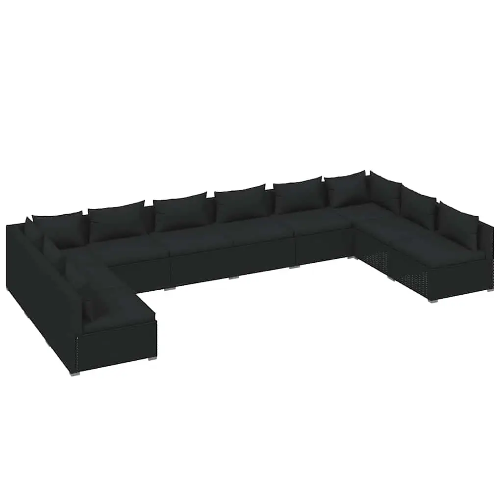 10 Piece Modular Outdoor Lounge Set with Cushions