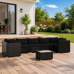 Premium 8 Piece Modular Outdoor Lounge Set with Cushions