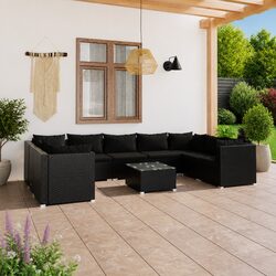 10-Piece Outdoor Patio Furniture Set with Cushions