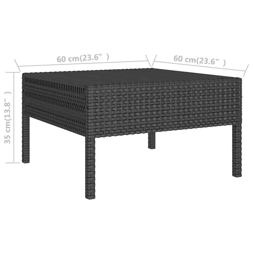 3-Piece Garden Lounge Set with Coffee Table