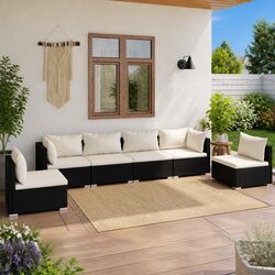 Sturdy 6 Piece Garden Lounge Set for Outdoor Relaxation