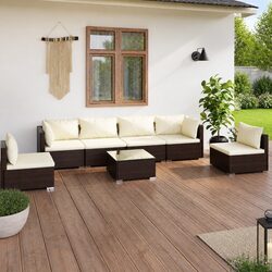 Premium 7-Piece Garden Lounge Set for Outdoor Comfort