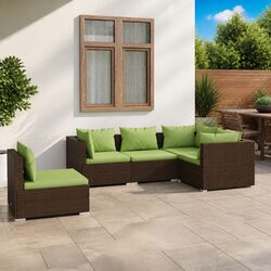 Durable 5-Piece Garden Lounge Set for Outdoor Spaces