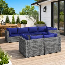 Durable 7 Piece Garden Lounge Set for Outdoor Comfort